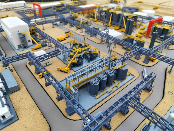 Modelos a escala para mineras