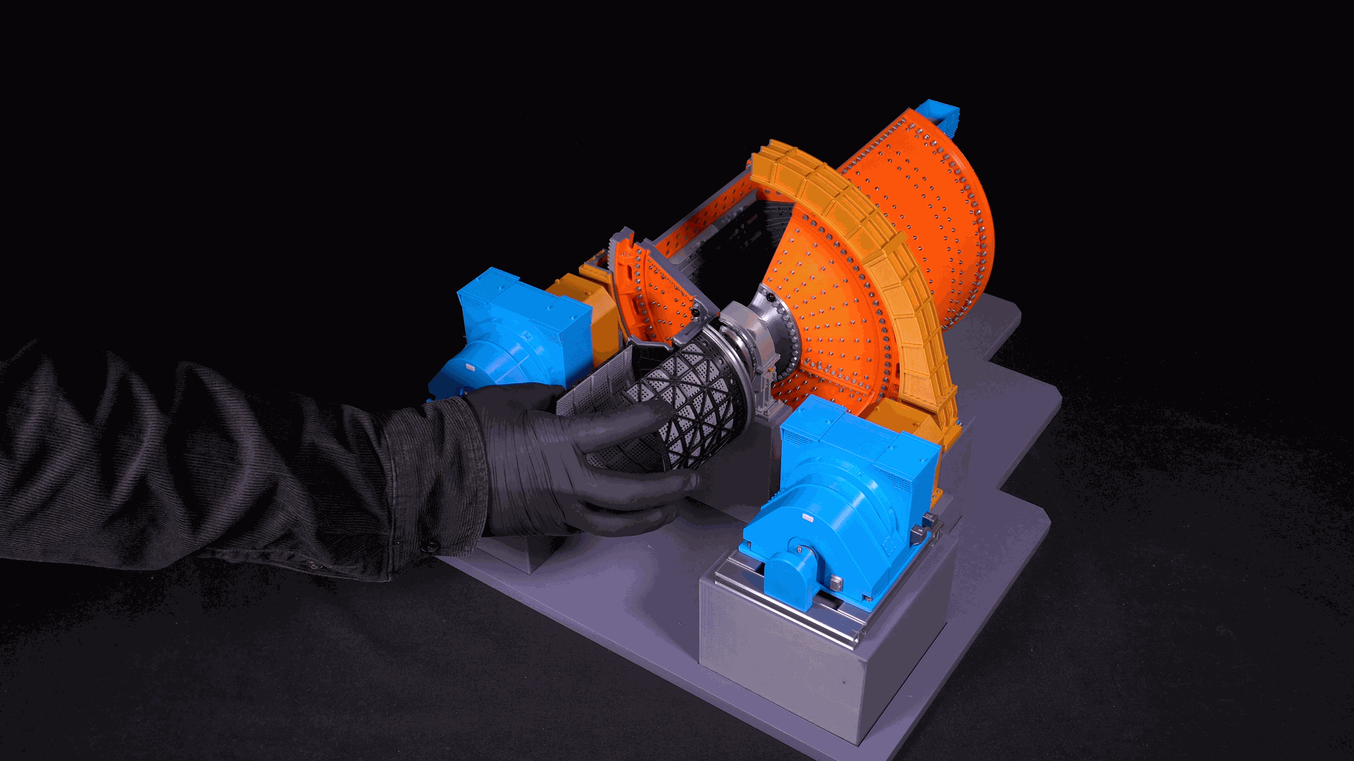 Modelos a escala para mineras