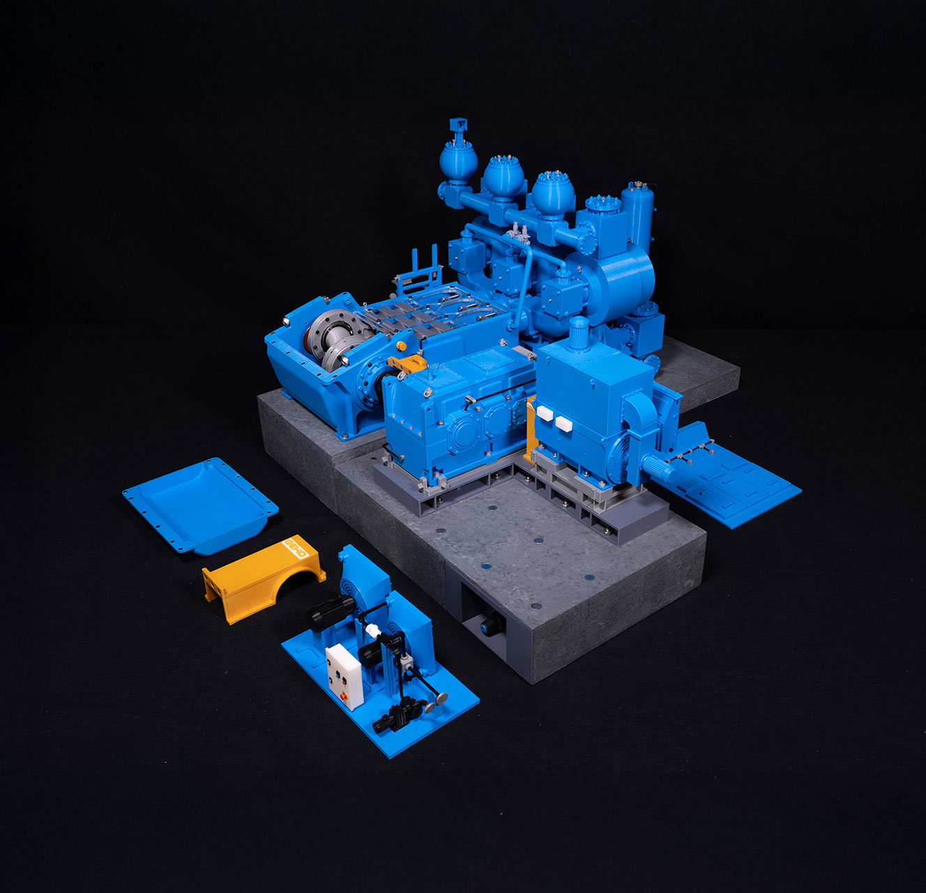 Modelos a escala para mineras