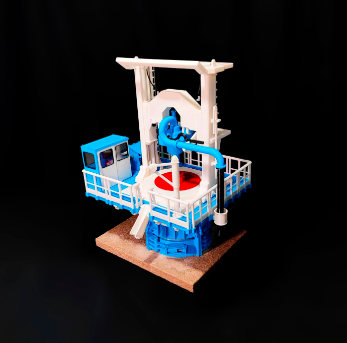 Modelos a escala para mineras