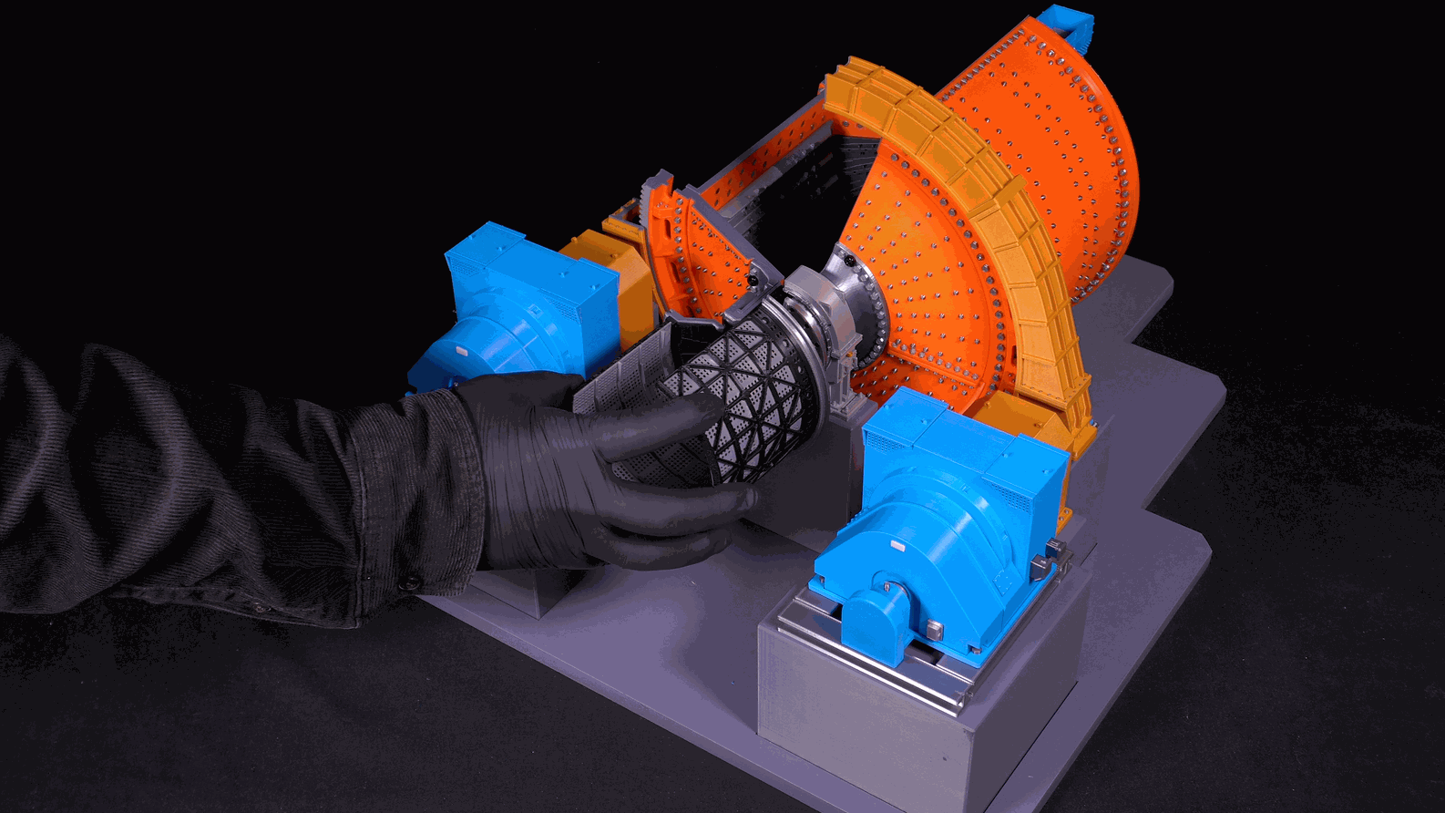 Modelos a escala para mineras