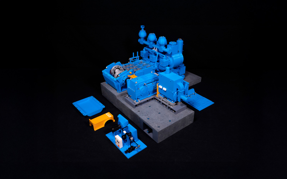 Modelos a escala para mineras