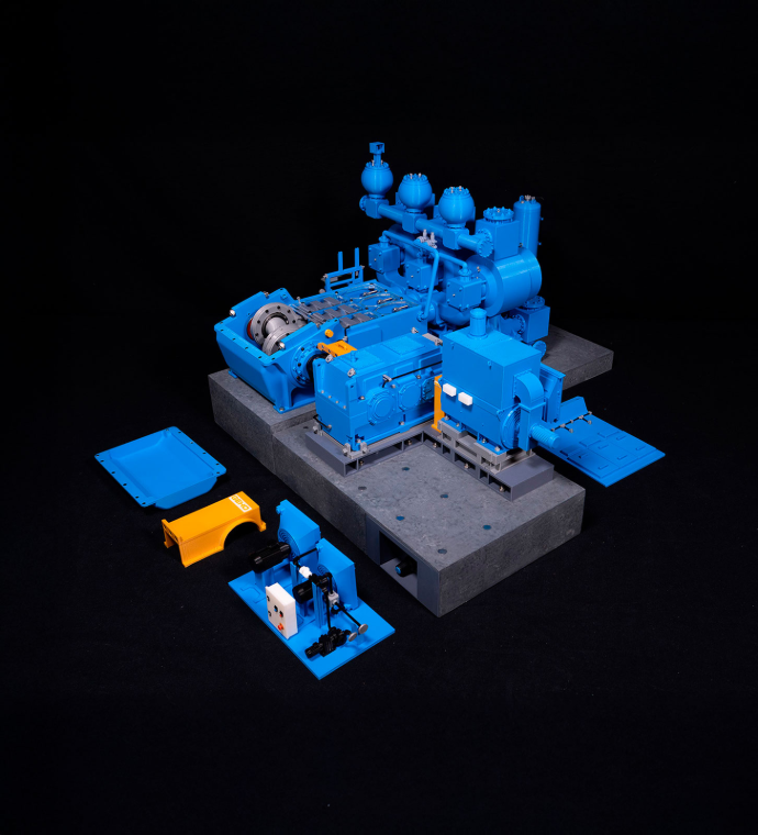 Modelos a escala para mineras